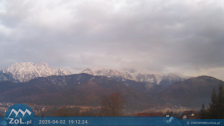 Kamera Kościelisko - widok na Tatry Zachodnie